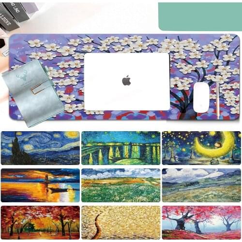 Computer Mouse Pad Gaming Mousepad Waterproof PU Leather Mouse Mat Gamer Large Mouse Carpet PC Desk Mat Keyboard Pad