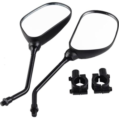 Motorcycle Rearview Rear view side Mirror E-Bicycle aluminum 10mm 8mm Adapter 7/8 Clamp Scooter Convex Motorcycle accessories