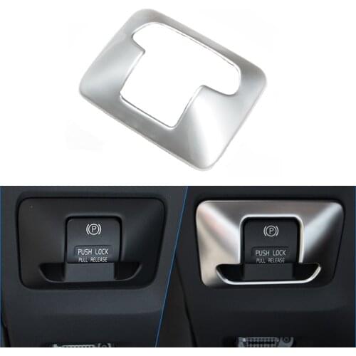 Car design Interior Electronics Handbrake Handbrake Button Keyboard Trim Sticker For Volvo XC60 XC70 V60 S60 S80 2009-2015