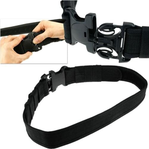 New Adjustable Tactical Outdoor Police Security Combat Gear Utility Nylon Duty Belt Secure Quick-Release Buckle Closure