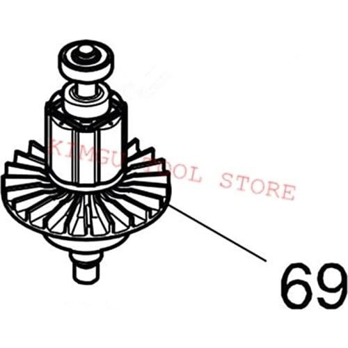 Genuine Armature For Makita 619431-8 DVC862L DVC864L