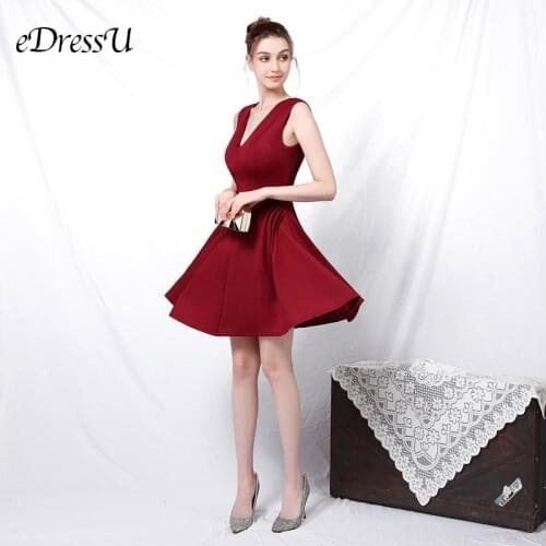 V-Neck Braidsmaid Dress 5 Colors Pleated Evening Party Dress Mini Length Night Club Dress Sleeveless Formal Dress YNY-18163