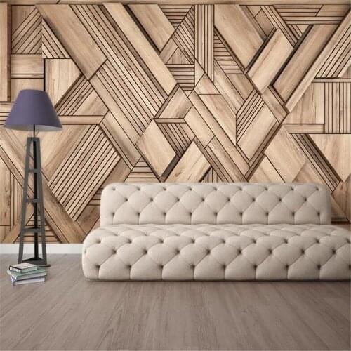Custom 3D Solid Geometry Living Room Bedroom Background Wallpaper Mural