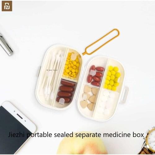 MIjia Jiezhi portable sealed separate medicine box storage box moisture-proof partition medicine box portable medicine box