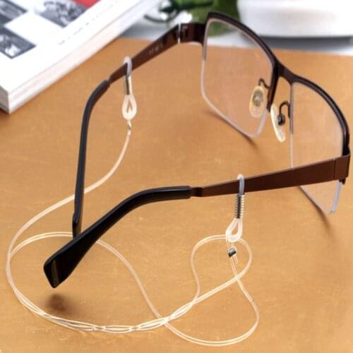 Transparent Eyeglasses Anti Slip Strap Stretchy Neck Cord Outdoor Sports Eyewear String Sunglasses Rope Band Holder F3MF