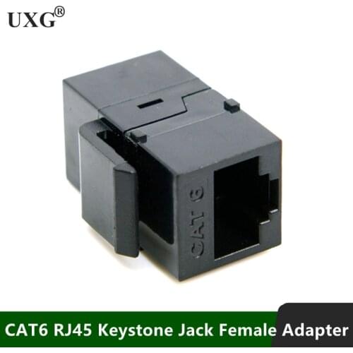 CAT6 RJ45 Keystone Jack Female Coupler Insert Snap-in Connector Socket Adapter Port For Wall Plate Outlet Panel
