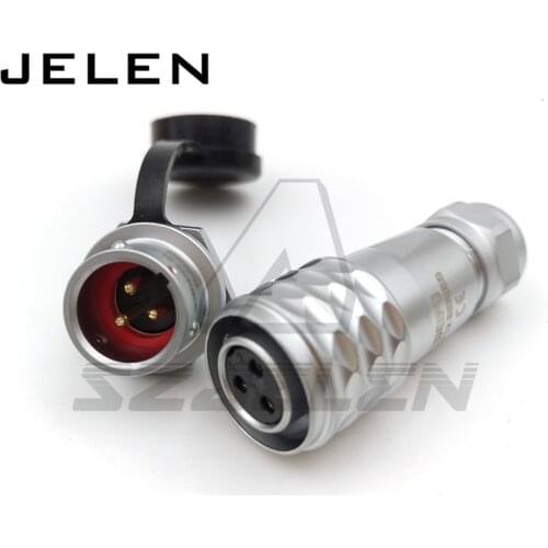 WEIPU SF12 series connectors plugs and sockets, Electrical circular metal IP67 3 pin waterproof female straight weipu connector