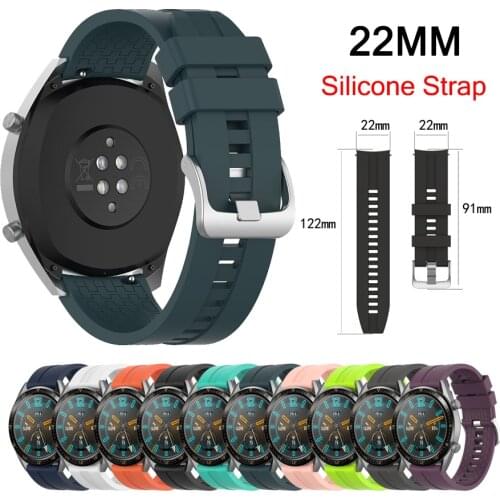 22mm Replacement Wrist Straps Band for Huawei Watch GT 2 42/46mm smartwatch Strap for Samsung Galaxy Watch 3 45mm Sport Bracelet