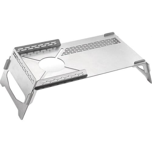 50% Hot Sale Stove Table Wind-proof Foldable Accessory Folding Insulation BBQ Table for Outdoor Picnic Table Camping Equipment