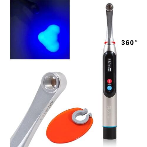 Dental equipment 1 Second Curing Dental supplies Cordless LED Curing Light lamp Wide Spectrum