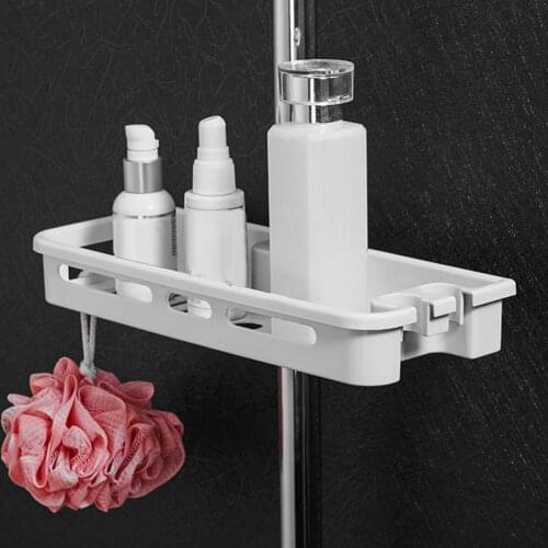 Bathroom Shampoo Soap Rack Holder Storage Shelf Organizer Lift Bar Shower Tray