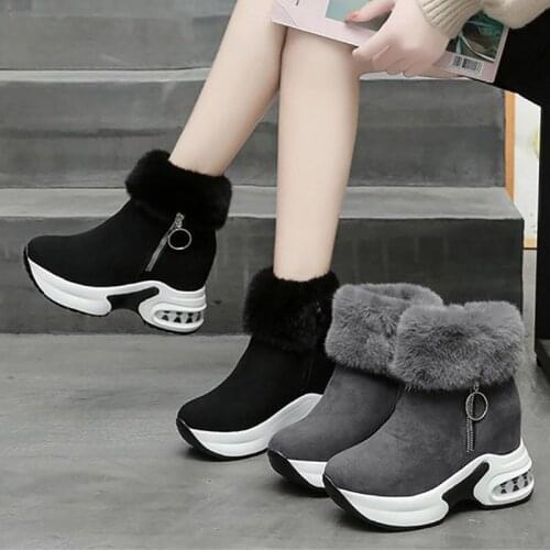 Women Boots Winter Warm Fur Sneakers Platform Snow Boots Women Ankle Boots Female Causal Shoes Ankle Boots For Women Botas Mujer