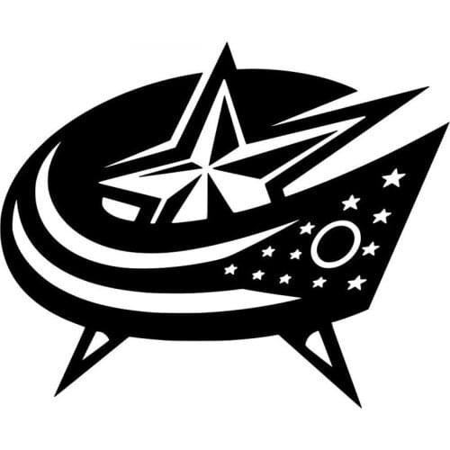 Star Logo Fashion Applique High Quality Car Window Decoration Personality Pvc Waterproof Applique Black/white, 17cm*14cm