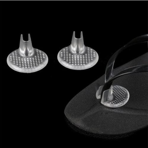 1 Pair Transparent Gel Shoes Inserts shoe-pad Cushion Flip flop Sandals Toe Separator Massage Insole High Quality