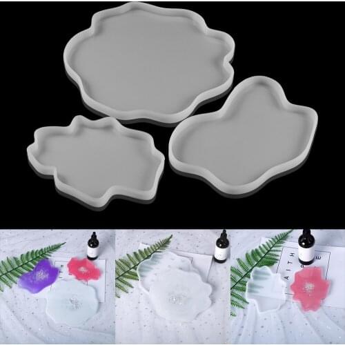 1Pcs Coaster Silicone Mold Irregular Cloud Shaped Decoration Pad UV Epoxy Resin Mold For DIY Crafts Making Tools Accessories