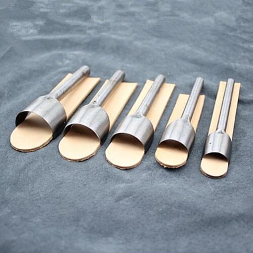 1PC Leather Craft Tools Half Round Cutter Punch Leather Handmade Craft Tools Arc-shaped Punch for Belt Strap Semicircle Chopping