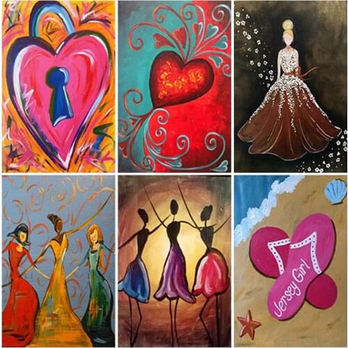 5D Diamond Embroidery Diamond Painting Full Square Round Diamond Mosaic Dancing Ballet Girl Picture Of Rhinestones Home Decor