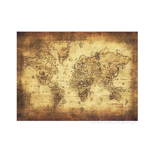 70cX50cm grande estilo Vintage Retro Kraft papel Poster presentes de decoracao para casa globo o velho mundo mapa GS523