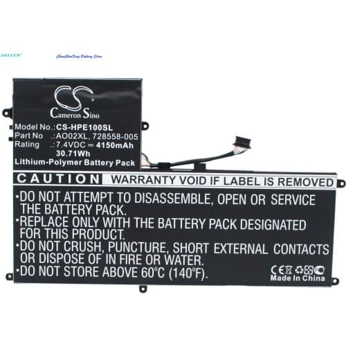 Cameron Sino 4150mAh Battery AO02030XL, AO02XL, HSTNN-LB50 for HP ElitePad 1000, ElitePad 1000 G2, F1Q77EA, J4M73PA#ABG, J5N62UT