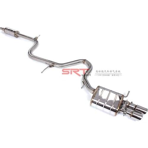 Automobile exhaust pipe for Volkswagen VW Lamando catback with quad double tip