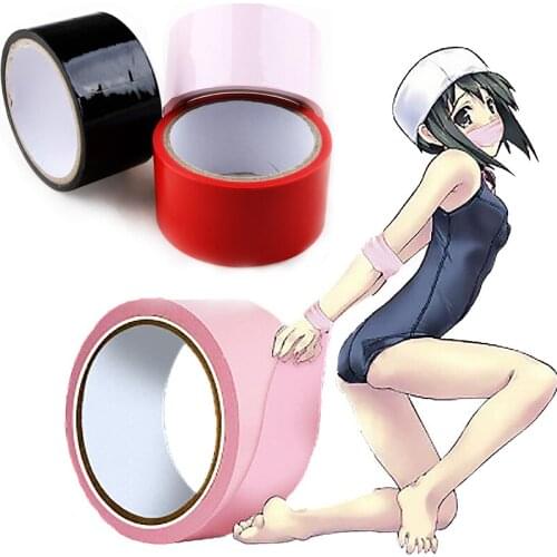 BDSM Fetish Rope Bondage Tape Slave Sex Toys Provocative Alternative Tied Self-adhesive Tape Blindfolds Role Play Harness Body