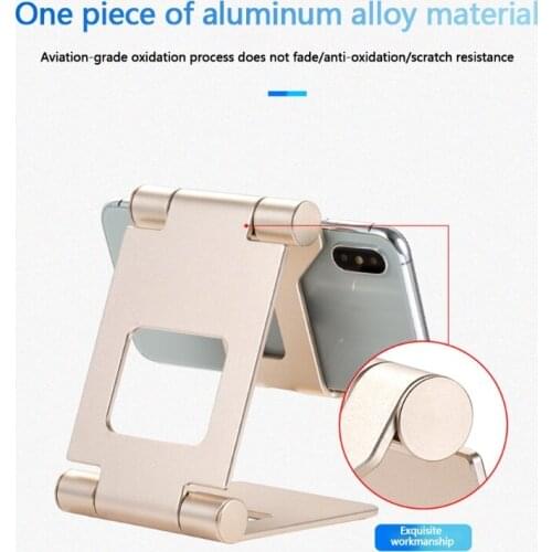 Dual Foldable Tablet Stand Portable Durable Aluminum Holder For Ipad Tablet And Smartphones Multi-Angle Lazy Stand