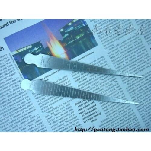 Double-sided metric scale, gap gauge/inner diameter gauge/feel gauge/aperture gauge, send leather case