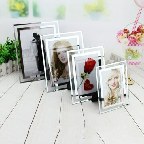 Horizontally+Upright Glass Frame Table Certificate A4 Photo Frame Album High Quality Home Decoration Glass Picture Frame