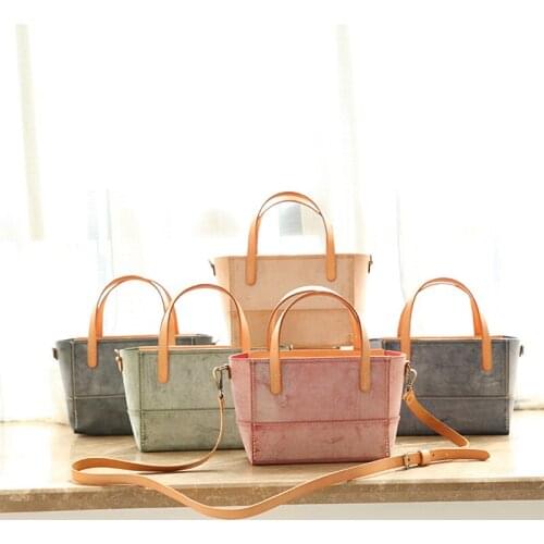 Handmade Leather Art Retro Leather Classic High Quality Women Bag Casual Vintage Solid Color Fashionable Joker Shoulder Bags