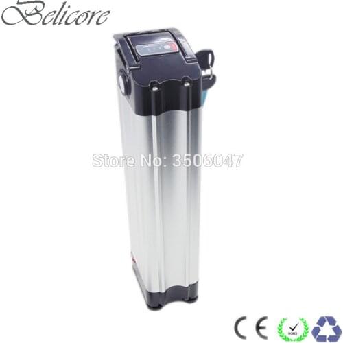 Lithium ion ebike 36v 48v 12.8ah 16ah 20ah 22ah silver fish electric bike battery for fat tire bike