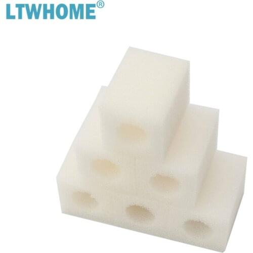 LTWHOME Pack of 6 Compatible Cartridge Filter Foams Replacement Fit for Eheim 2617080 Pickup 60 2008 Aquarium Filter