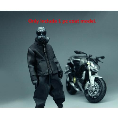 1/12 Scale Modern Trendy Soldier Long Sleeve Coat Model for 6" Action Doll
