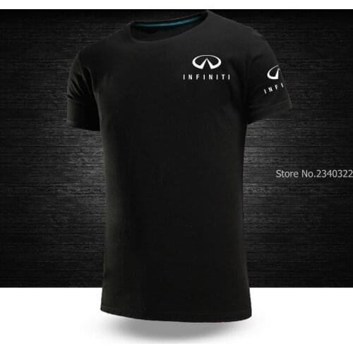 New summer NISSAN INFINITI logo T-shirt men and women work short sleeve T shirt