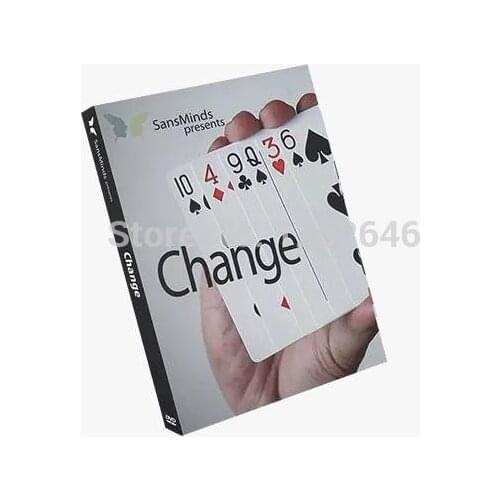 Change By Sansminds (Dvd And Gimmick) - Card Magic Tricks,Mentalism,Close Up Magic,Illusions,Stage Magic,Comedy