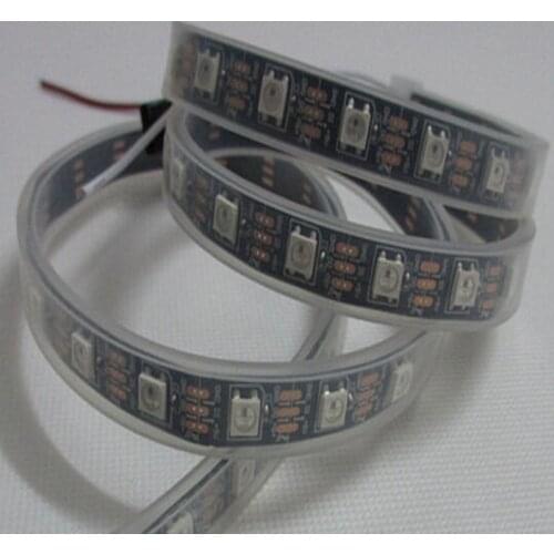 1M 30leds Pixel light Individually Addresable WS2812B WS2812 IC 5050SMD DC5V RGB LED Flexible Strip Light string Waterproof IP67