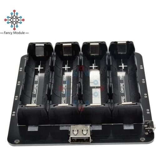 Diymore ESP32 ESP32S WeMos 4PCS 18650 Lithium Battery Charging Shield 5V/3A 3V/1A Power Bank Expansion Board V9 for Arduino