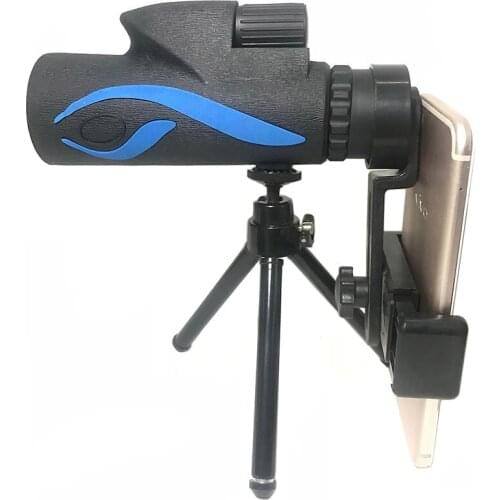 Handheld Monocular 12x50 Telescope for Phone HD Waterproof Wide Angle Outdoor Camping Hunting Monoculars with Tripod