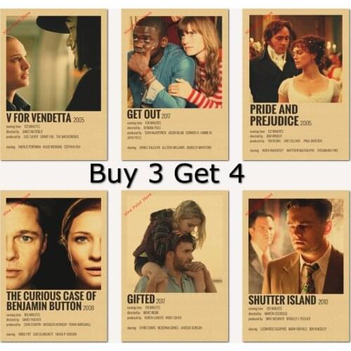Polaroid Movie Poster Classic Movie Details Retro Kraft Paper Poster Bar Cafe Living Room Decoration