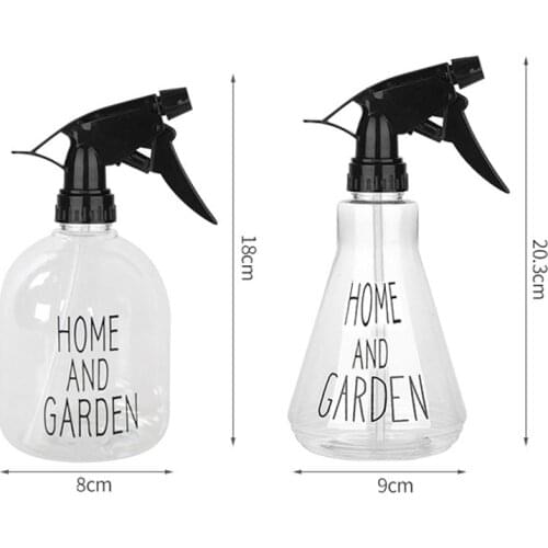 250/500ml Transparent Plants Flower Water Sprayer Hairdressing Hair Salon Plastic Spray Bottle Superfine Spray Applicator Bottle