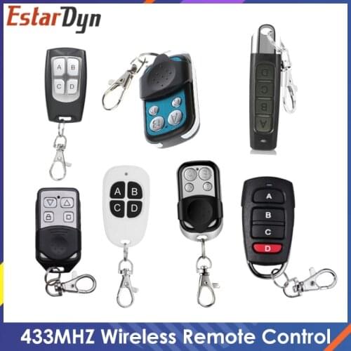 433MHZ Remote Control 4 Channe Garage Gate Door Opener Remote Control Duplicator Clone Cloning Code Car Key