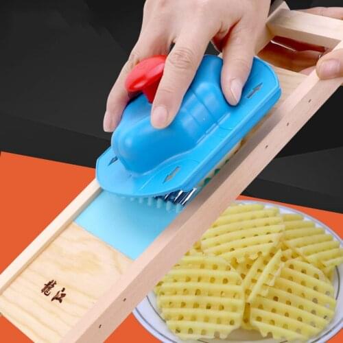 Potato Grid Slicer Manual Potato Grid Slicer Stainless Steel Blade With Knife Guard Vegetable Chopper Quickly Make Potato Chips