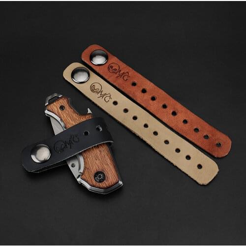 Tactical Leather Ring Leather Belt Buckle Gadget Outdoor EDC Camping Tool