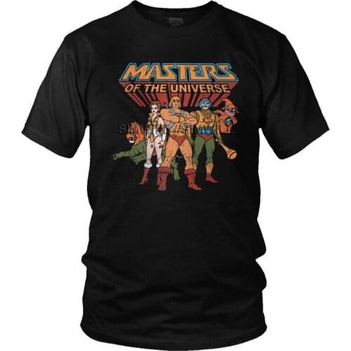Vintage He-Man And The Masters Of The Universe Tshirt Men Short Sleeve Printed T Shirt Game Film Eternia T-shirt Cotton Tee Tops