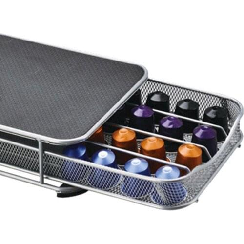 Home Coffee Machine Base Drawer Design Coffee Holder Accommodate 40 Capsules 27RE