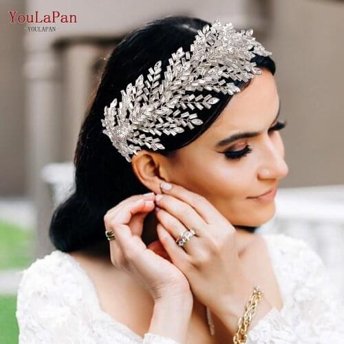 YouLaPan HP312 Rhinestone Bridal Hairbands Women Tiara Headwear Bridesmaid Girl Headpiece Wedding Hair Accessories Jewelry