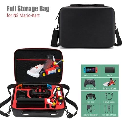 New Nintend Switch Protective Carrying Case NS Switch Storage Bag for Mario Kart Live Home Circuit Accessories
