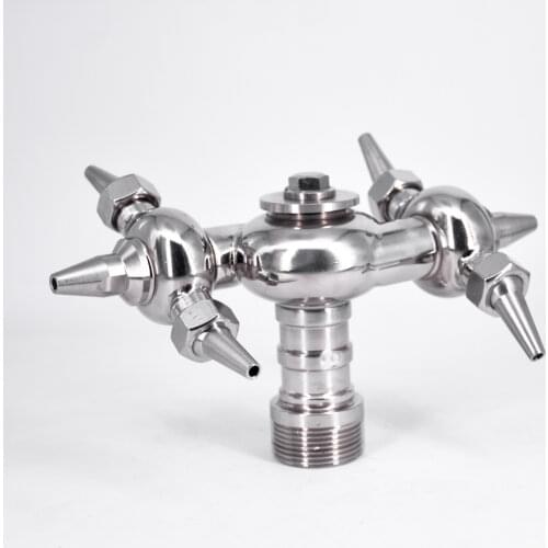 1" 1-1/4" BSP Male Universal 360 Degree Rotary Cleaning Spray Ball Canister For CIP Tank Homebrew Beer Moonshine