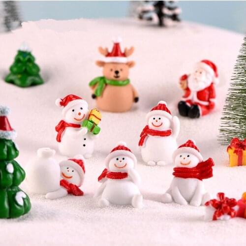 1PCS Christmas Decorations Mini Hand-painted Santa Christmas Tree Decoration Pendant Pendant Childrens New Year Home Decoration