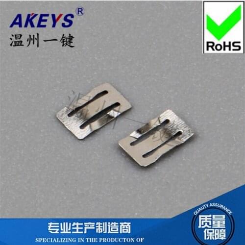 100pcs square shrapnel 2.5*4 Fu Yin Pot metal Reset Touch switch 3*6 connector