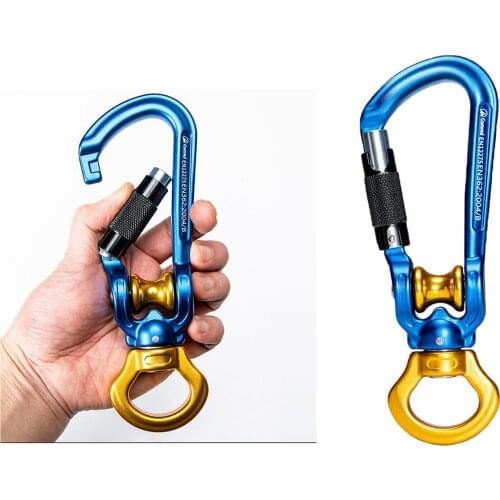 30KN Ice Rock Climbing Pulley Aluminum Alloy Fast Speed Pulley Outdoor Climbing Equipment Hammock Hanging Device